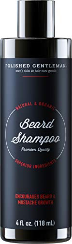 Product Cover Polished Gentleman Beard Growth and Thickening Shampoo - With Organic Beard Oil - For Best Beard Look - For Facial Hair Growth - Beard Softener for Grooming - 4oz Small beard