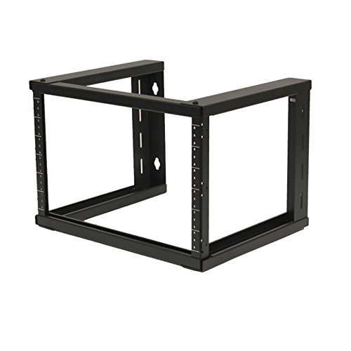 Product Cover NavePoint 6U Wall Mount Open Frame 19 Inch Server Equipment Rack Threaded 16 inch Depth Black