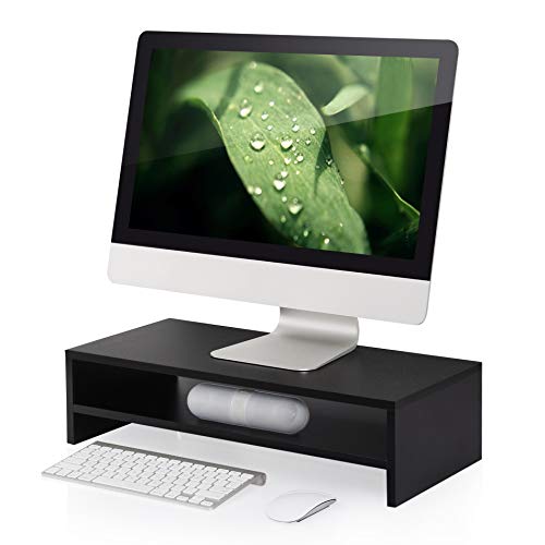 Product Cover FITUEYES Computer Monitor Riser 21.3 inch 2 Tier Shelves Monitor Stand with Keyboard Storage Space DT205401WB