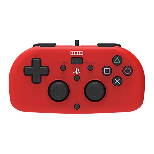 Product Cover PS4 Mini Wired Gamepad (Red) by HORI - Officially Licensed by Sony