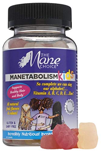 Product Cover THE MANE CHOICE - MANETABOLISM KIDS: Healthy Hair Growth Vitamins (60 Gummies)