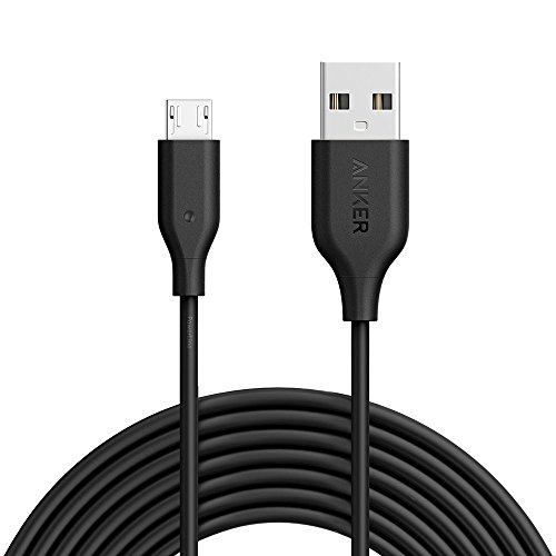 Product Cover Anker Powerline Micro USB (10ft) - Charging Cable, with Aramid Fiber and 5000+ Bend Lifespan for Samsung, Nexus, LG, Motorola, Android Smartphones and More (Black)