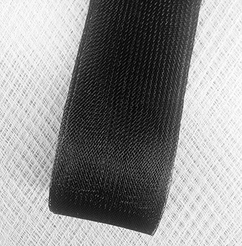 Product Cover Stiff Polyester Black Horsehair Braid, Selling Per Roll (3
