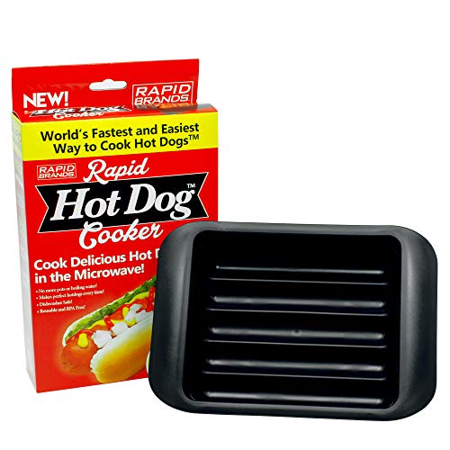 Product Cover Rapid Hot Dog Cooker | Microwave Hot Dogs in 2 Minutes | Perfect for Dorm, Small Kitchen, or Office | Dishwasher-Safe, Microwaveable, BPA-Free