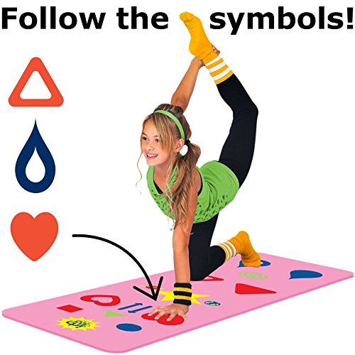 Product Cover Kids, Tween/Adult Yoga Mat Sizes & Yoga Game, The Chi Mat + How-to Poster - Makes Yoga Fun - Comes in 2 different Mat Sizes for Kid and Tween/Adult - Family Exercise Game - Easy to Learn - Aligns The Body, Aids Weight Loss, Mindfulness - Ec