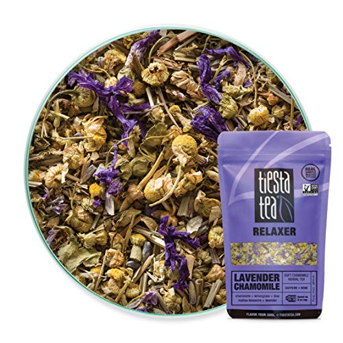 Product Cover Tiesta Tea | Lavender Chamomile, Loose Leaf Soft Chamomile Herbal Tea | All Natural, Caffeine Free, Stress Relief, Relax, Sleep Tea, Calming | 0.9oz Resealable Pouch - 30 Cups | Lavender Herbal Tea