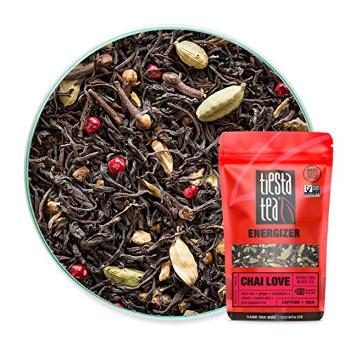 Product Cover Tiesta Tea | Chai Love, Loose Leaf Spiced Chai Black Tea | All Natural, High Caffeine, Energize | Cardamom & Ginger | Chai Tea Lattes or Dirty Chai Tea | Spiced Chai Tea, 1.9 Ounce Pouch - 30 Cups