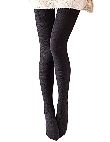 Product Cover VERO MONTE Modal & Cotton Opaque Patterned Tights for Women - Knitted Tights