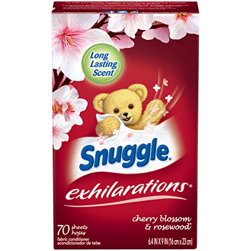 Product Cover Snuggle Exhilarations Fabric Softener Sheets, Cherry Blossom & Rosewood, 70 Count