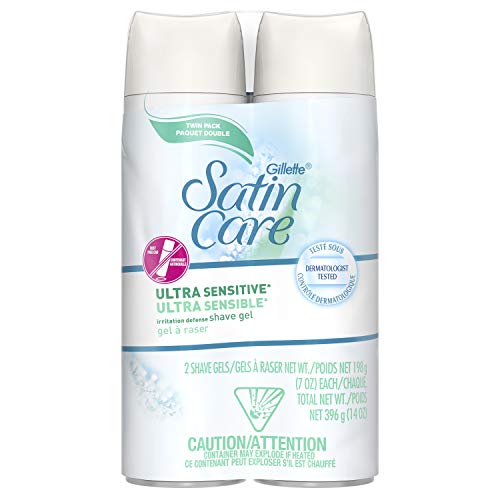 Product Cover Gillette Satin Care Ultra Sensitive Women's 7oz Shave Gel - Pack of 2