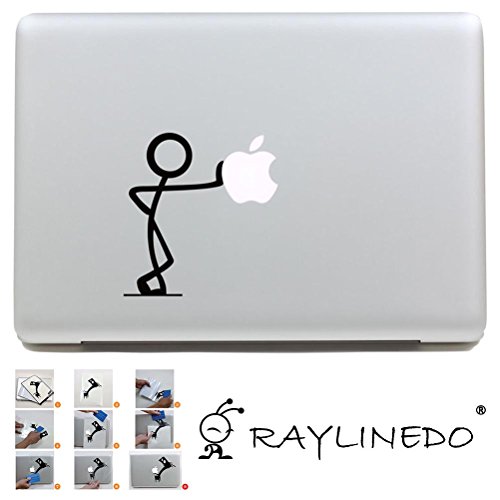 Product Cover RayLineDo® 2PCS Removable DIY Macbook Air Pro Decal Stickers Decoration Laptop Sticker For 11