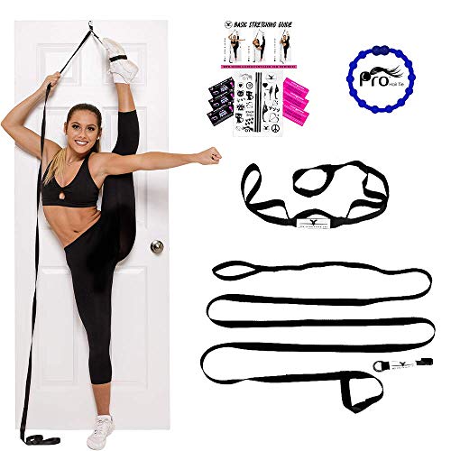 Product Cover Stunt Stand Door Flexibility & Stretching Leg Strap - Great For Cheer, Dance, Gymnastics Or Any Sport! Free How-To-Use Links Included ...