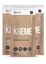 Product Cover KETO//KREME 2.0 with Functional Fat Technology FFT, MCT Oils for Brain Boost, Reduce Joint Pain and Inflammation, Improve Digestive and Gut Health, Kickstart Natural Collagen Production, 3 Sachets
