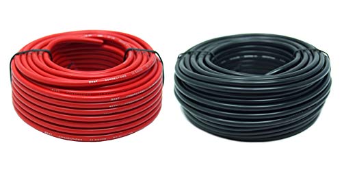 Product Cover Audiopipe 12 Gauge Wire RED & Black Power Ground 50 FT Each Primary Stranded Copper CLAD