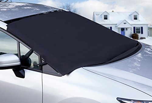 Product Cover OxGord Windshield Snow Cover Ice Removal Wiper Visor Protector All Weather Winter Summer Auto Sun Shade for Cars Trucks Vans and SUVs Stop Scraping with a Brush or Shovel