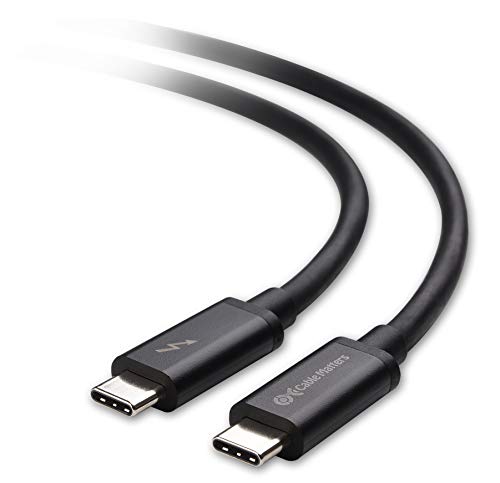 Product Cover [USB-IF Certified] Cable Matters Thunderbolt 3 (20Gbps) USB-C Cable in Black 6.6 Feet / 2m