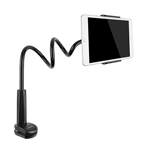 Product Cover Tryone Gooseneck Tablet Stand, Tablet Mount Holder for iPad iPhone Series/Nintendo Switch/Samsung Galaxy Tabs/Amazon Kindle Fire HD and More, 30in Overall Length(Black)