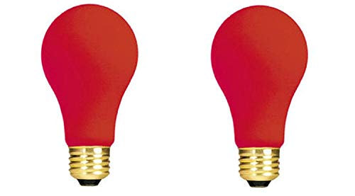 Product Cover 60W A19 PARTY BULB CERAMIC RED E26 120V -  2-Pack