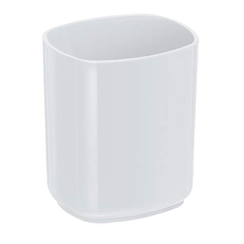 Product Cover Acrimet Jumbo Pencil Cup Caddy Holder Desktop Organizer (Plastic) (White Color)