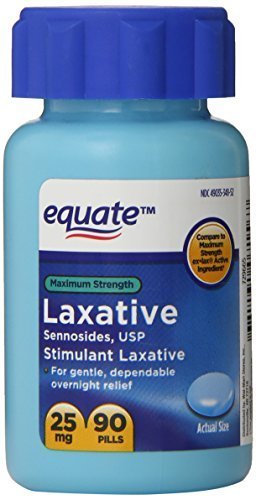 Product Cover Maximum Strength Laxative, Sennosides Stimulant Laxative, 25mg, 90ct, By Equate, Compare to Maximum Strength Ex-Lax by Equate
