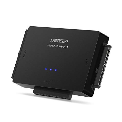 Product Cover Ugreen USB 3.0 to Sata IDE converter Data Transfer Adapter for 2.5 3.5 IDE SATA hard drives to your computer via USB Port Black
