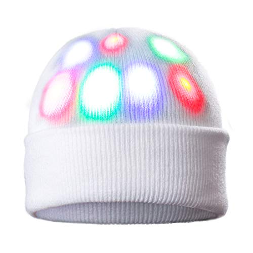 Product Cover DX DA XIN Light up Hat Beanie LED Christmas Hat for Adults Women Men Kids Girls Boys Novelty Funny Hat Gifts