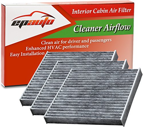 Product Cover 3 Pack - EPAuto CP285 (CF10285) Replacement for Toyota/Lexus/Scion/Subaru Replacement Premium Cabin Air Filter includes Activated Carbon