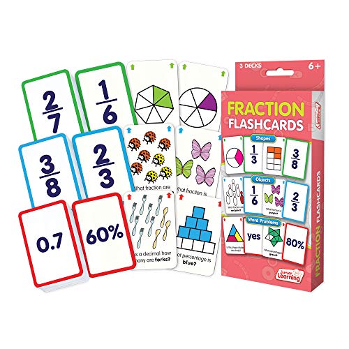 Product Cover Junior Learning Fraction Flashcards