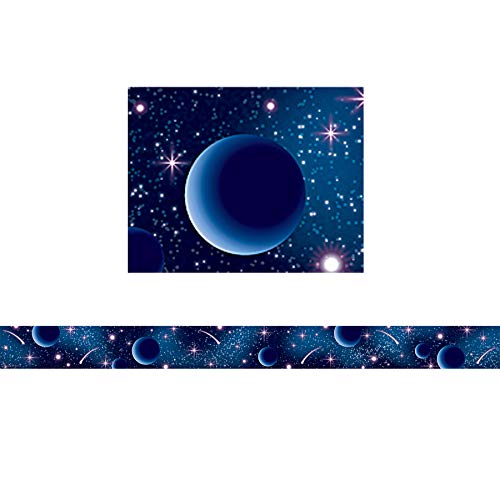 Product Cover Teacher Created Resources Blue Stellar Space Straight Border Trim (5852)
