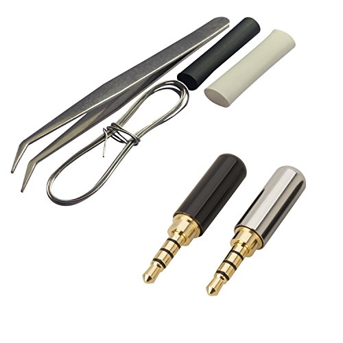Product Cover Timibis@ 4 Pole 3.5mm Male Repair headphone Jack Plug Metal Audio Soldering & Spring Tool Kits