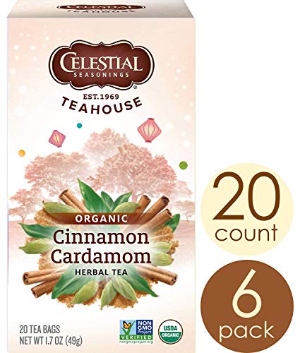 Product Cover Celestial Seasonings Organics Herbal Tea, Cinnamon & Cardamom, 20 Count (Pack of 6)