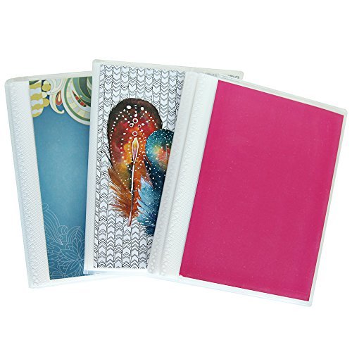 Product Cover 4 x 6 Photo Albums Pack of 3, Each Mini Photo Album Holds Up to 48 4x6 Photos. Flexible, removable covers come in assorted patterns and colors.