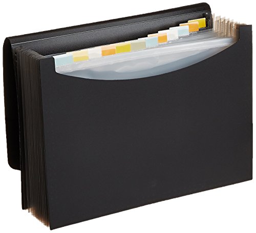 Product Cover AmazonBasics Expanding Organizer File Folder, Letter Size - Black
