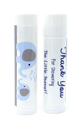 Product Cover 12 Elephant Baby Shower Lip Balms - Boy Baby Shower Favors - Elephant Shower Favors - Blue Elephant Favors