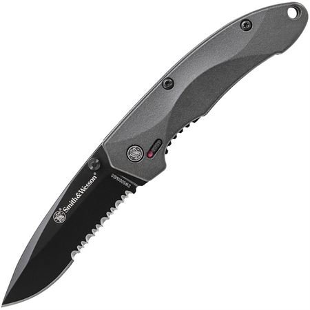 Product Cover SMITH & WESSON SW6000MBS Mini S.W.A.T. M.A.G.I.C. Assisted Opening Liner Lock Folding Knife with Partially Serrated Drop Point Blade