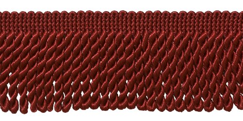 Product Cover DÉCOPRO 10 Yard Value Pack|2.5 Inch Bullion Fringe Trim|Style# EF25 Color: E13 - Red|9.5 Meters / 30 Ft