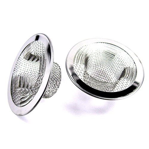 Product Cover Iafand 2pcs Metal Sink Strainer Bathtub Drain Hole Hair Catcher Drain Hole Filter Trap