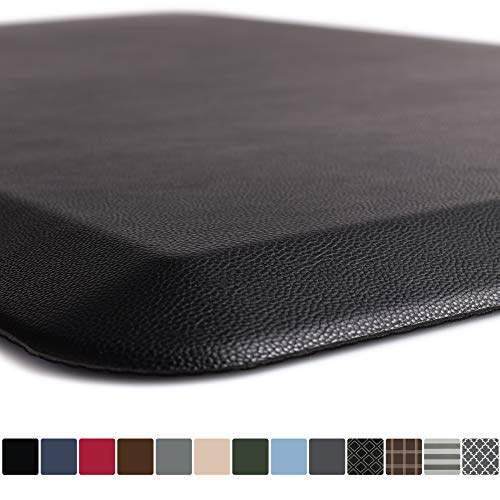 Product Cover GORILLA GRIP Original Premium Anti-Fatigue Comfort Mat, Phthalate Free, Ships Flat, Ergonomically Engineered, Extra Support and Thick, Kitchen and Office Standing Desk, 39x20, Black