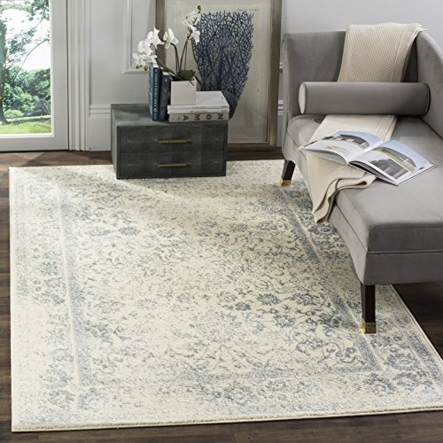 Product Cover Safavieh Adirondack Collection ADR109S Ivory and Slate Oriental Vintage Distressed Area Rug (9' x 12')