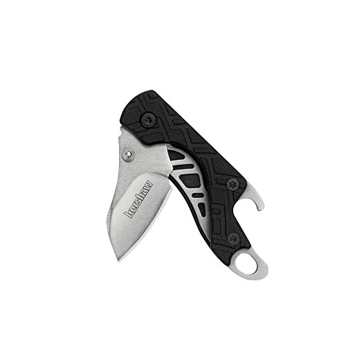 Product Cover Kershaw Cinder (1025X) Multifunction Pocket Knife, 1.4-inch High Performance 3Cr13 Steel Blade with Stonewashed Finish, Glass Filled Nylon Handle, Liner Lock, Bottle Opener, Lanyard Hole, 0.9 OZ