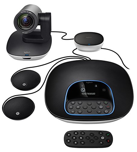 Product Cover Logitech Group Video Conference Bundle with Expansion Mics, HD 1080p Camera, Speakerphone (960-001060)