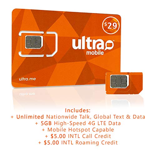 Product Cover Ultra Mobile $29 Plan for 2 Months with SIM Card