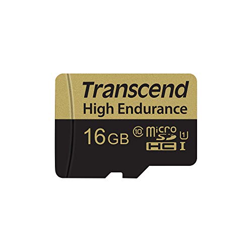 Product Cover Transcend Information 16GB High Endurance microSD Card with Adapter (TS16GUSDHC10V)