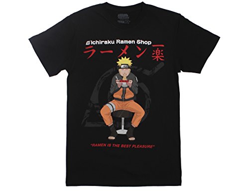 Product Cover Ripple Junction Naruto Shippuden Adult Unisex Ichiraku Ramen Shop Light Weight 100% Cotton Crew T-Shirt