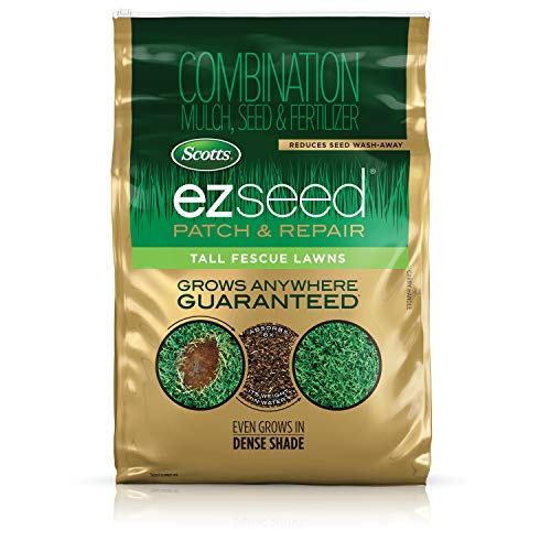 Product Cover Scotts EZ Seed Patch and Repair Tall Fescue Lawns - 40 lb., Combination Mulch, Seed, and Fertilizer Mix That Includes Tackifier, Repairs Bare Spots, Covers up to 890 sq. ft.
