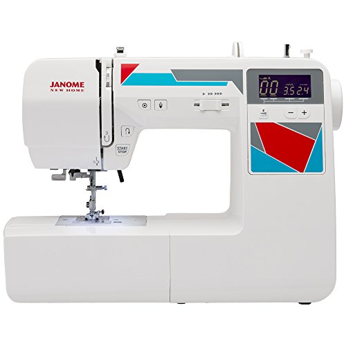 Product Cover Janome MOD-100 Computerized Sewing Machine with 100 Built-In Stitches, 7 One-Step Buttonholes, Drop Feed and Accessories