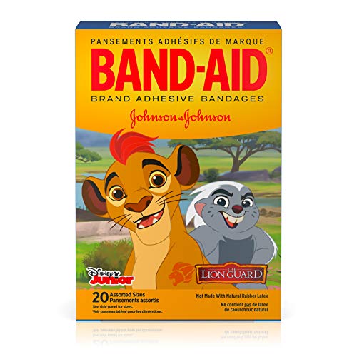 Product Cover Band-Aid Brand Adhesive Bandages, Disney Junior The Lion Guard Characters, Assorted Sizes, 20 ct