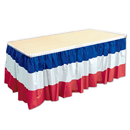 Product Cover Beistle 52170-RWB Patriotic Table Skirting, 29