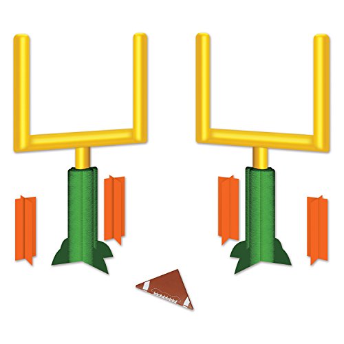 Product Cover Beistle 54884 3-D Football Goal Post Centerpieces (2 Pack), 11