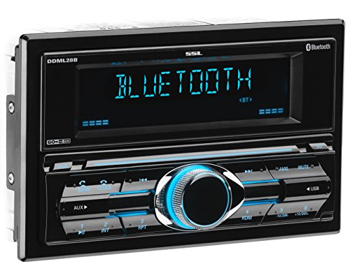 Product Cover Sound Storm DDML28B Multimedia Car Stereo - Double Din, Bluetooth Audio and Hands-Free Calling, MP3 Player, USB Port, AUX Input, AM/FM Radio Receiver, No CD/DVD Player